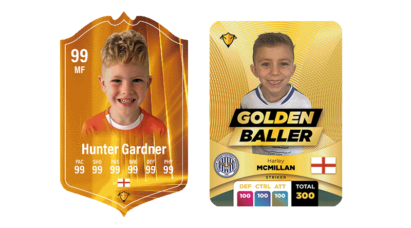 Sports Billy FUT Card Shield and Golden Baller card