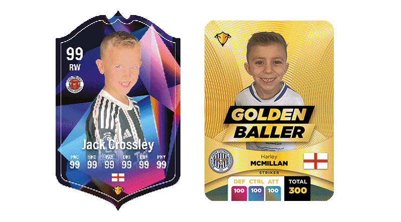 Sports Billy FUT Card Shield and Golden Baller card