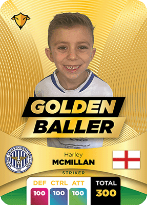 Sports Billy Fut card Golden Baller large shield